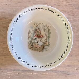 Peter Rabbit Beatrix Potter Wedgewood Bowl